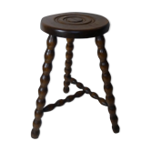 Old breton folk art stool