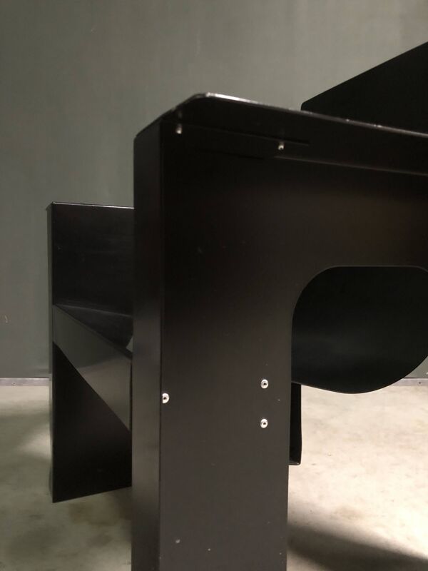 Rare fauteuil rietveld par giandomenico belotti pour alias, 1984