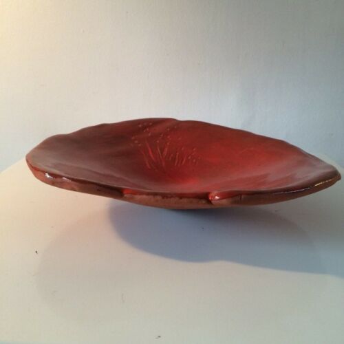 Ceramic destructured plate signed J. Cornet la Baule