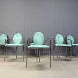 Vintage dining chairs by Belgo chrom, set of 6 - 1980s