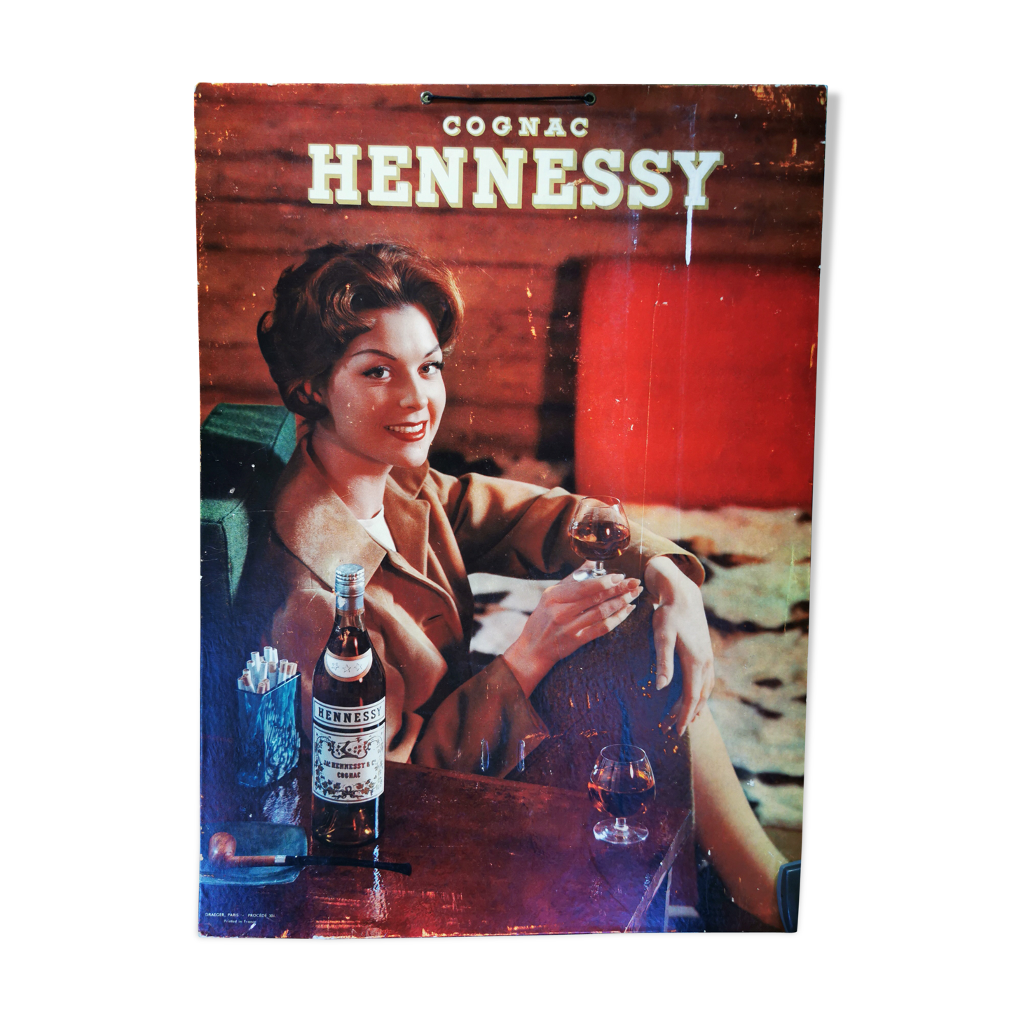 Plv vintage cognac hennessy 60s