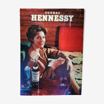 PLV vintage cognac hennessy années 60