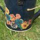Very decorative metal watering can with “Pensées” decorations