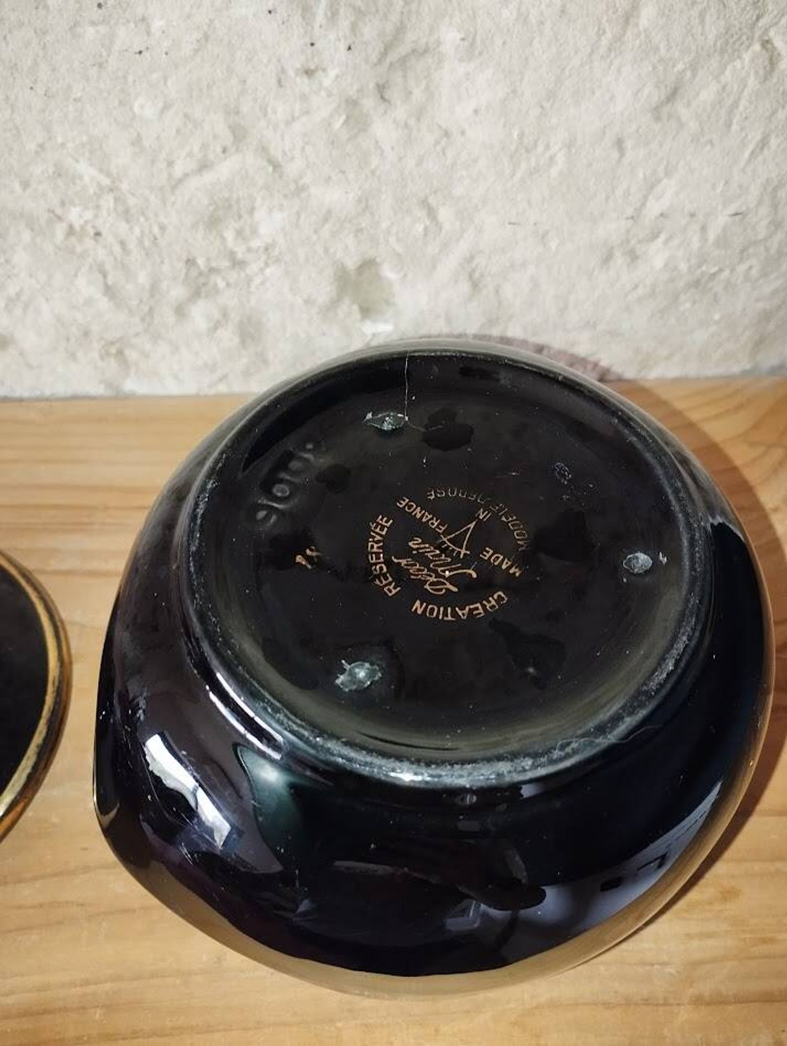 Cendrier Vallauris – Pot à tabac & porte-pipe – Création Réflexe