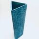 Art Ceramics Sgraffito Triangular Vase by Alvino Bagni for Raymor, 1960s