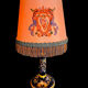 Candle holder lamp from Gien converted into a lamp,