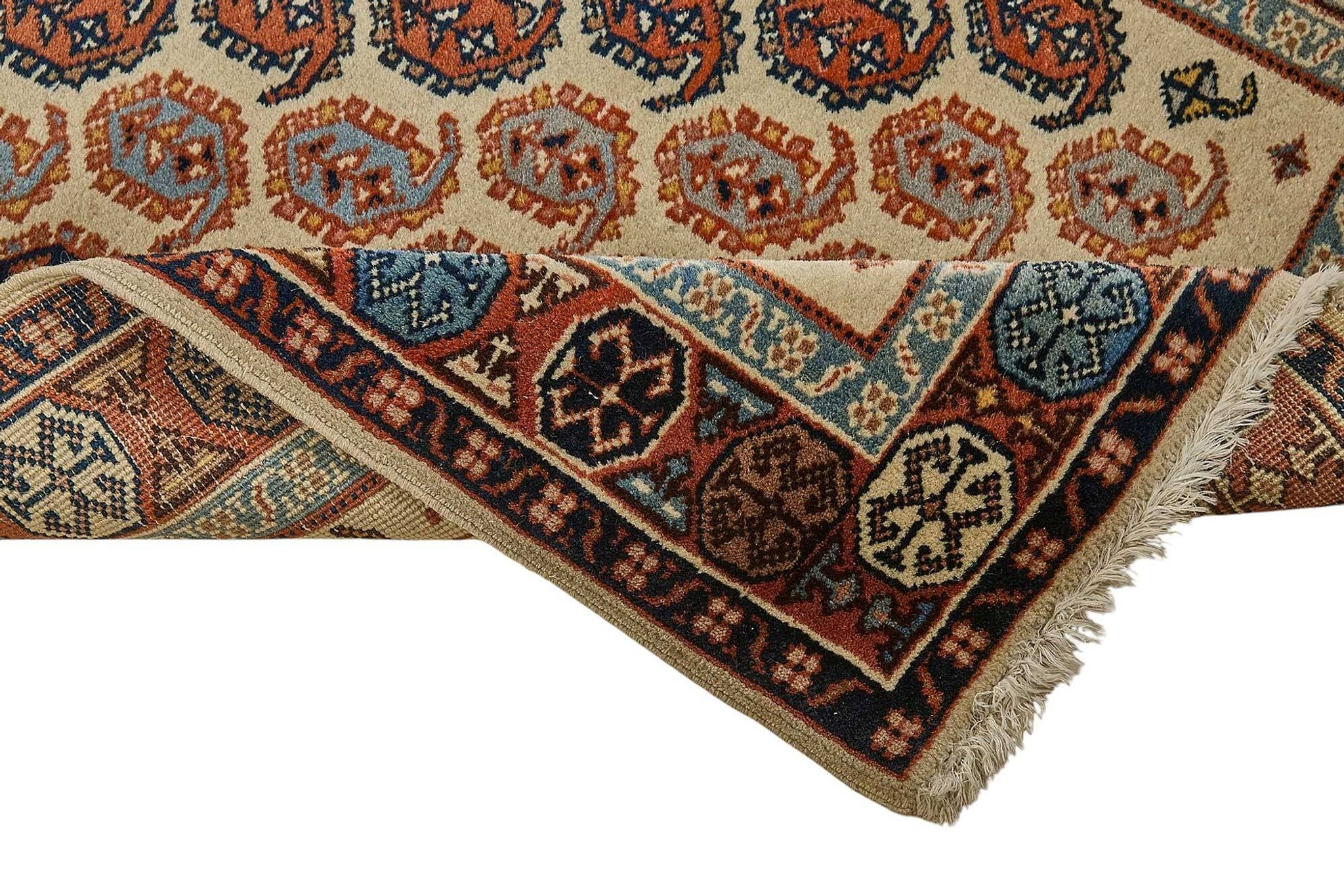 Tapis Oushak en laine noué à la main en Turquie 75 cm x 372 cm