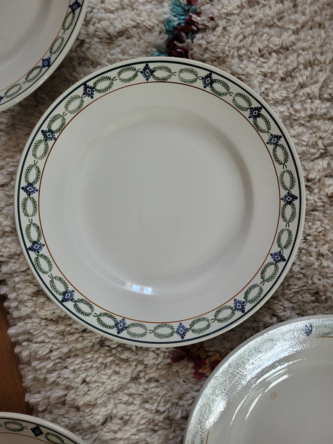 Lot #2 of 6 St Amand soup plates