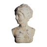 20th century plaster woman bust