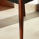 Series of 6 chairs in skai and teak