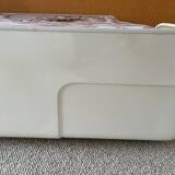 Double bed Series Ozoo, designed by Marc Berthier, white fibreglass, 70s.