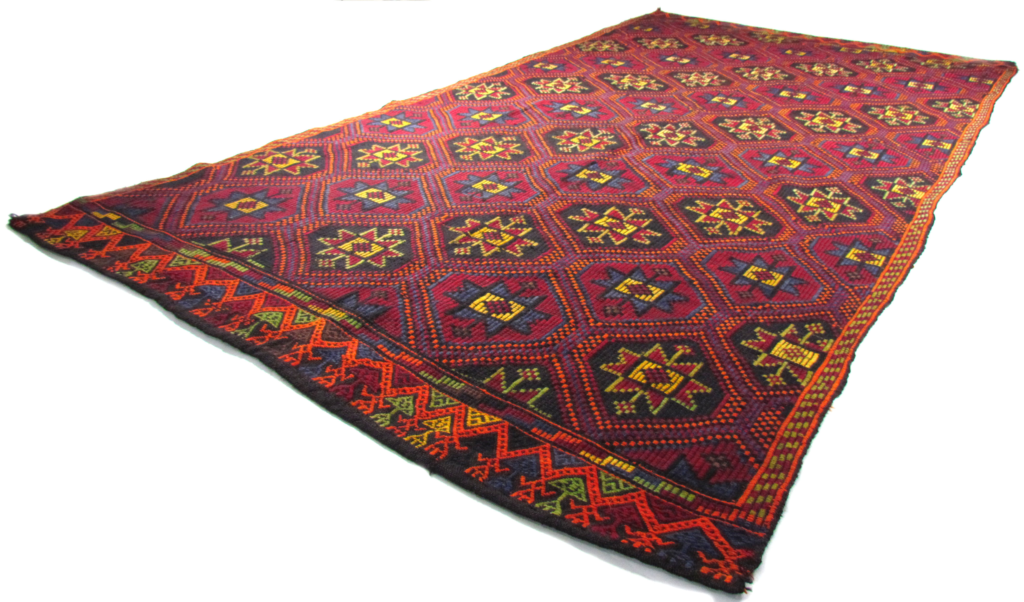 Anatolian handmade kilim rug 365 cm x 181 cm