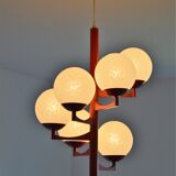 Ceiling chandelier Vintage design lamp from the 60s/70s space age
