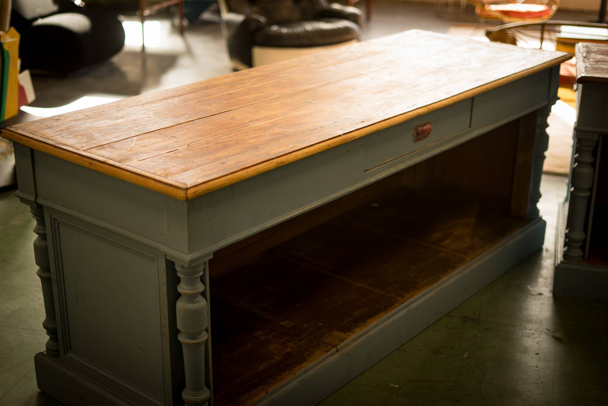 2 draper's counters, trade furniture