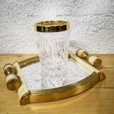 Golden crystal ice bucket