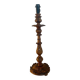 Antique carved wooden lamp 67cm
