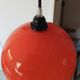 Orange opaline suspension lamp 60s