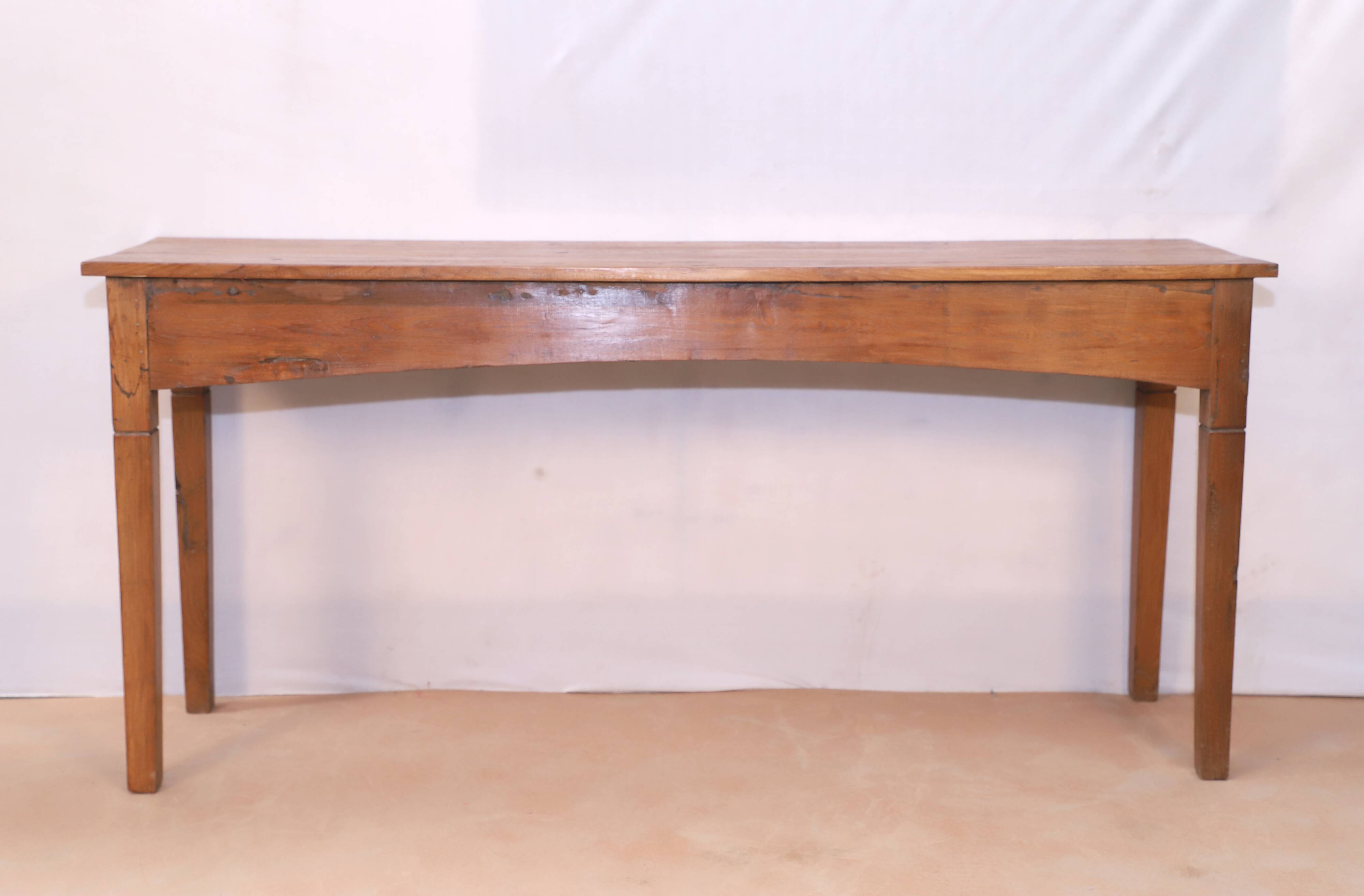 Burmese teak console