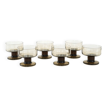 Set of dessert bowls, Italian design, 1970s, made in Italy