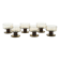 Set of dessert bowls, Italian design, 1970s, made in Italy