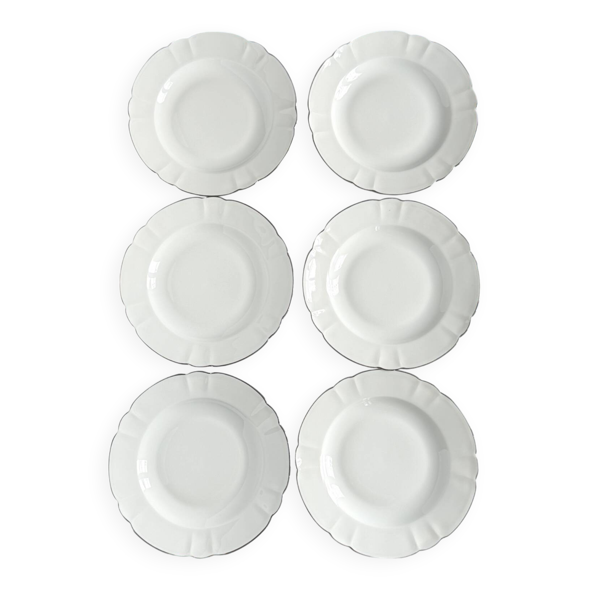 6 Haviland deep plates