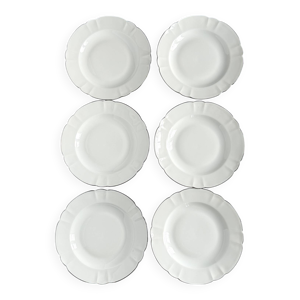 6 assiettes creuses haviland