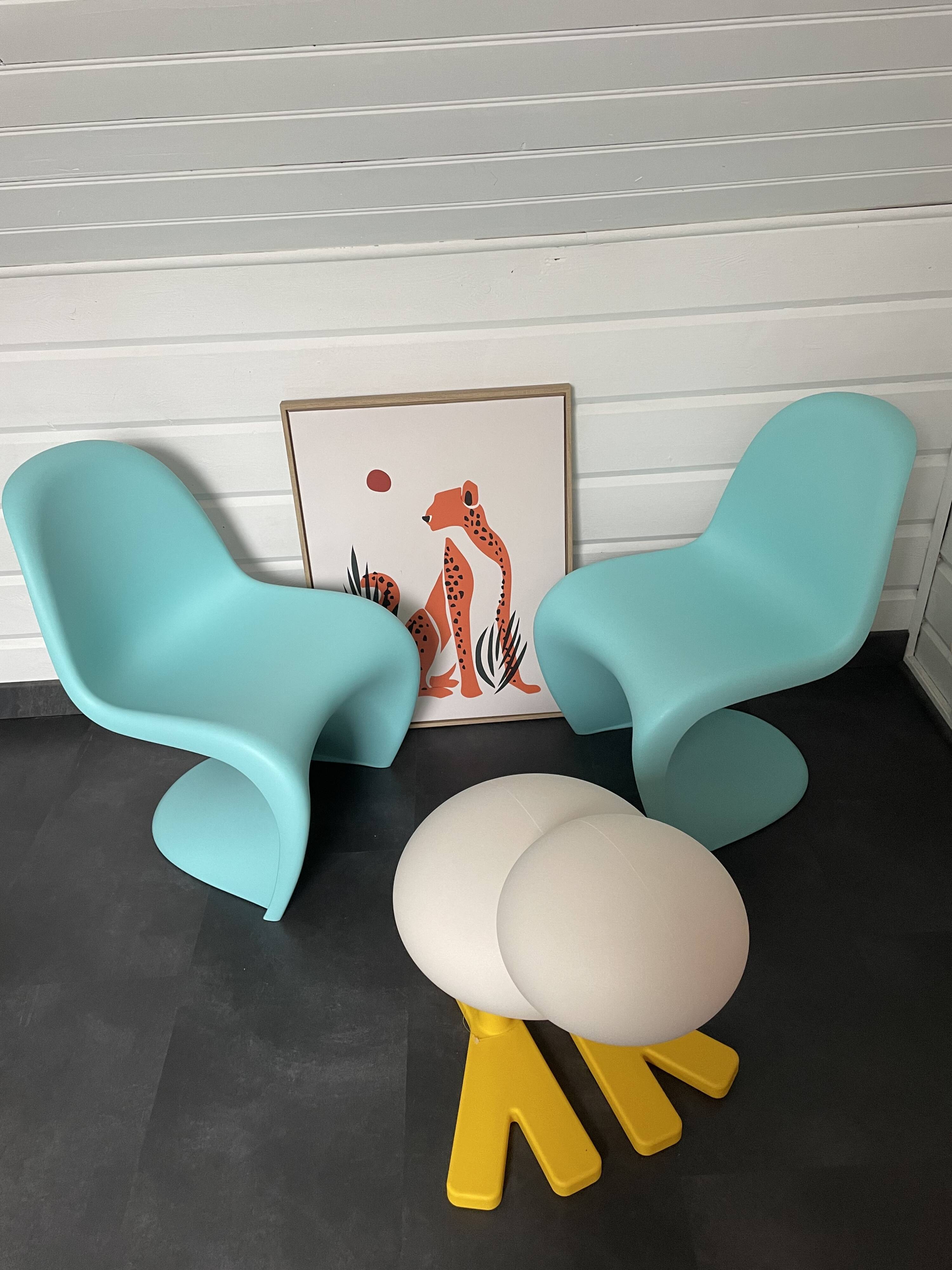 Panton Junior, turquoise children's chair Vitra