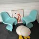Chaise pour enfant turquoise de Verner Panton, Vitra
