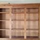Library in solid cherry wood, Louis Philippe style.