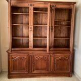 Cherry bookcase stamped Louis Tricoire