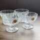 Set of 4 crystal fruit bowls