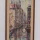 Original Swedish Oil on Canvas 'Amsterdam' Vintage & Framed 67×33cm