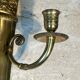 Pair of Empire style bronze wall sconces with quiver design.