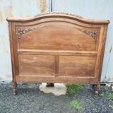 Solid oak headboard, 1930s