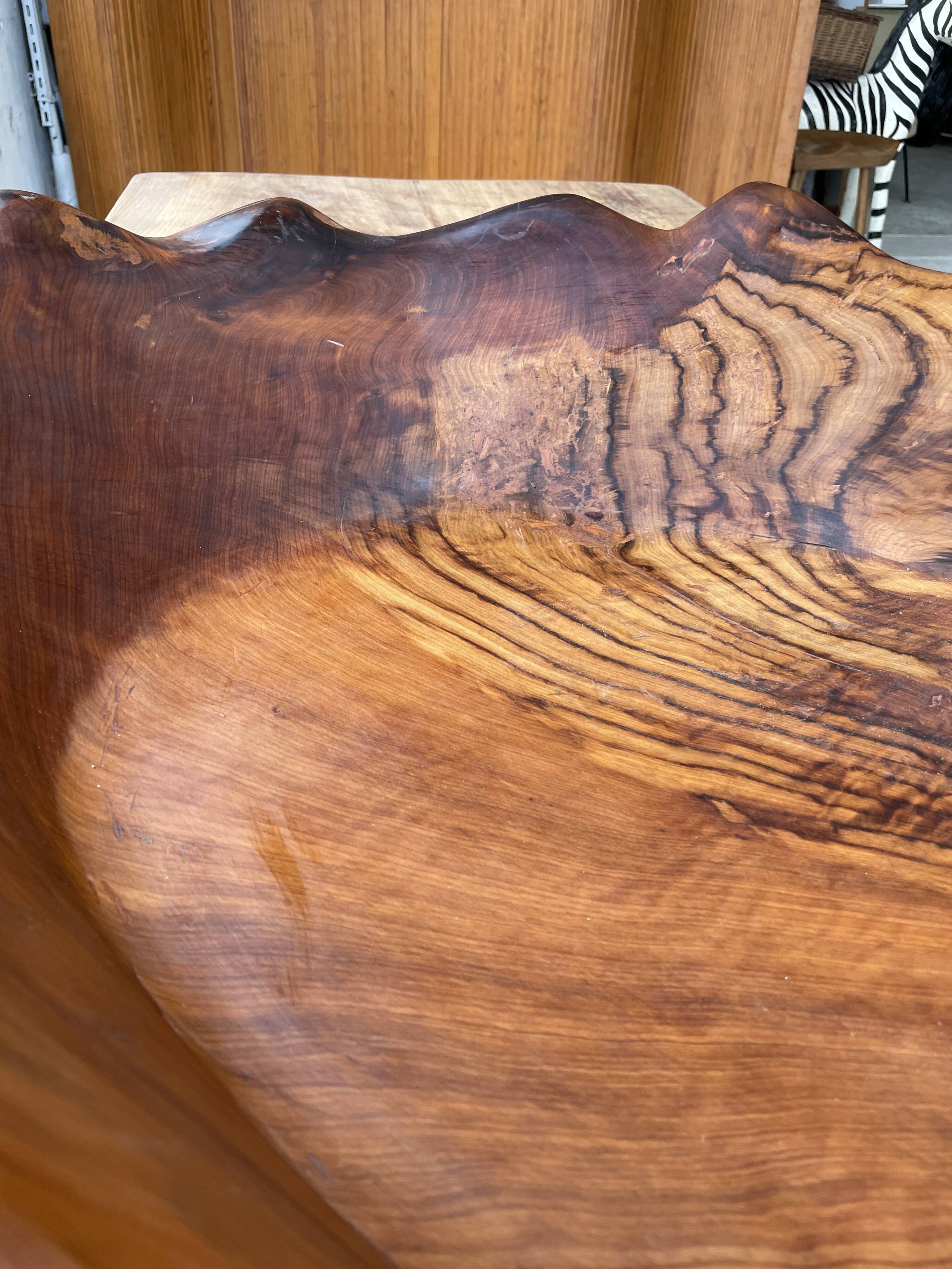 XL thuja root wooden dish