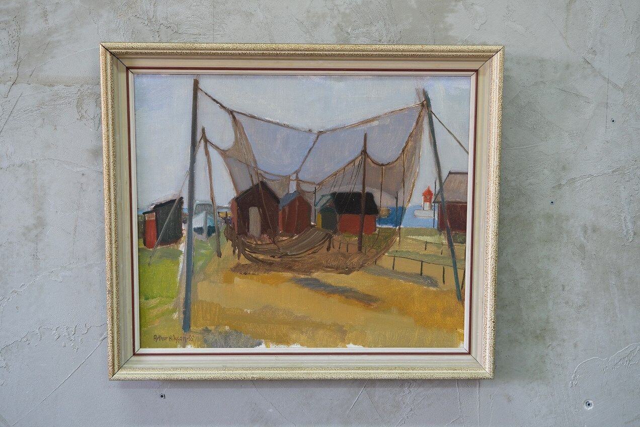 Arthur Nilsson, Swedish Modern Painting, 1955, Oil on Canvas