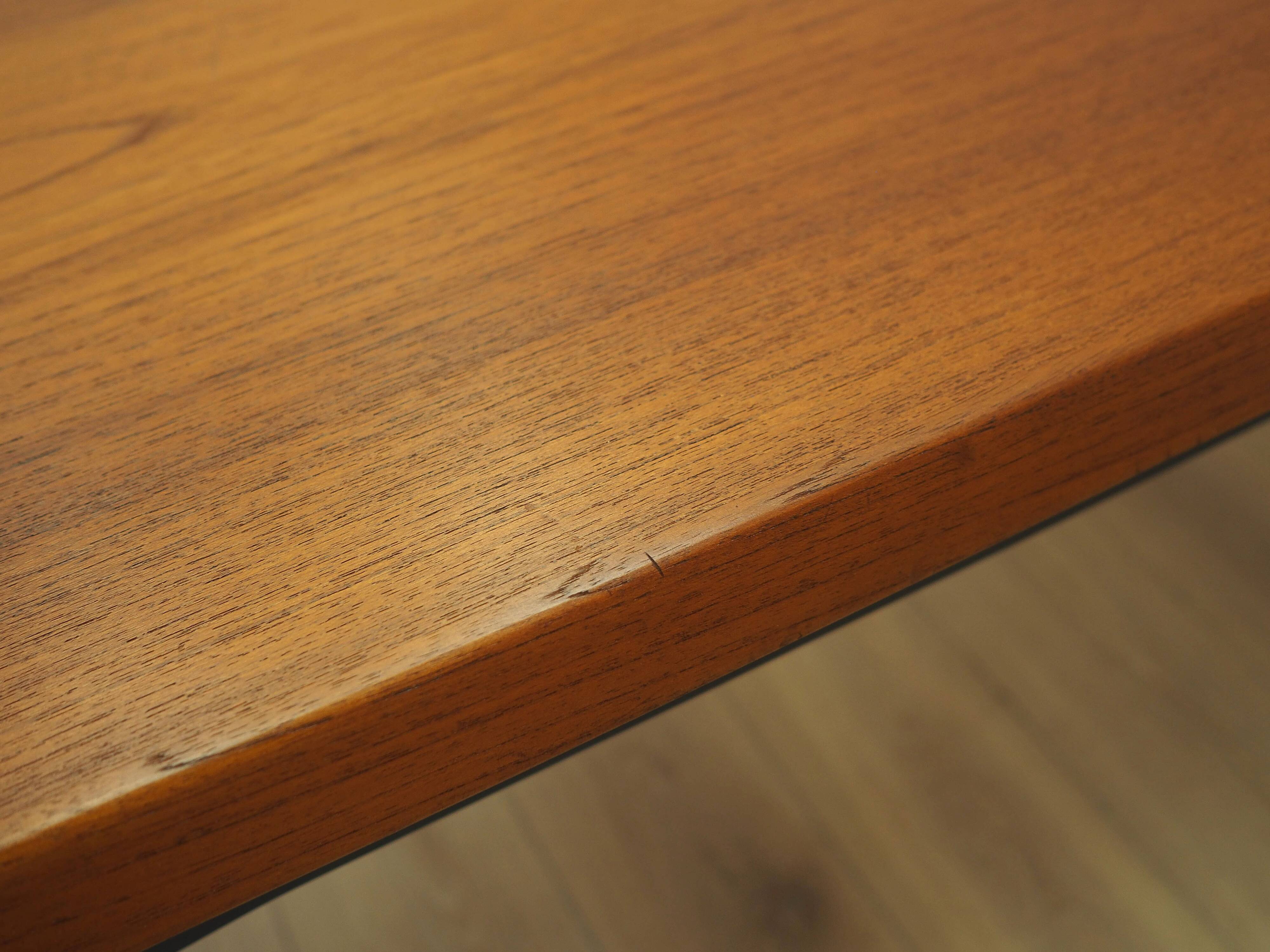 Teak extending dining table Henning Kjærnulf, Vejle, 1960s