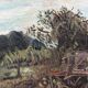 Oil on panel, Paul Wilhelm, garden in Saint Denis