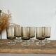 6 luminarc france smoked glasses