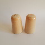 Vintage stoneware salt and pepper shaker set