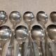 12 silver-plated ice cream scoops, goldsmith Boulenger Regence Berry