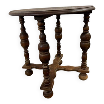 Table d'appoint vintage en bois / étagère / table à plantes