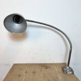 Grey Industrial Workshop Gooseneck Table Lamp, 1960s
