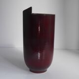 Vase 1950 en grès à col découpé