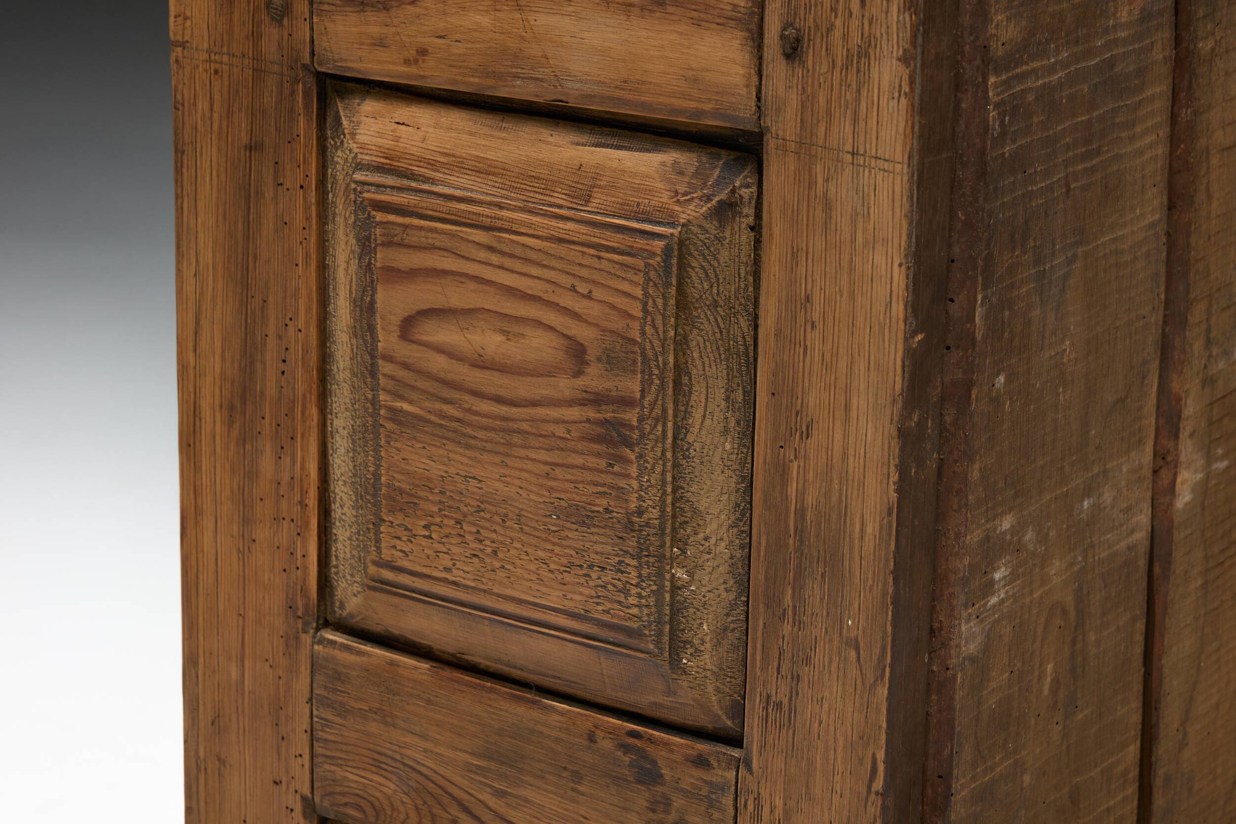 Rural Art Populaire Pantry Cabinet, Spain, 19th Century