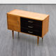 Commode vintage bois de frêne, années 50