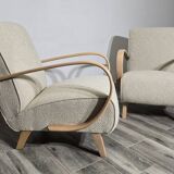 Armchairs by Jindrich Halabala, 1940s, Set of 2