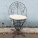 Art Deco metal chair, garden