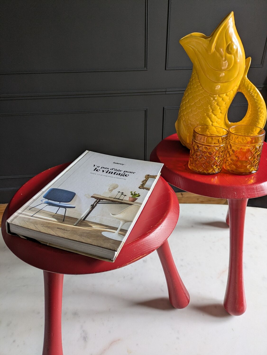 2 Ingvar Kamprad stools for Habitat