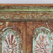 Old wooden cabinet - 2 doors and 1 drawer